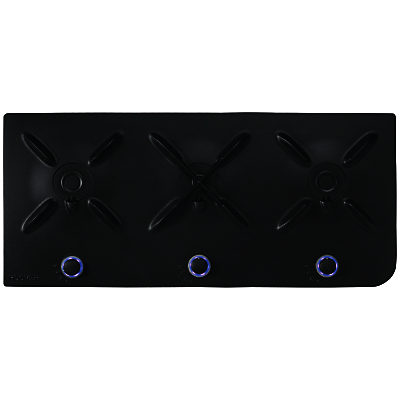 Hoover HF 9 Ghisa Integrated Gas Hob, Black Hoover HF 9 Ghisa Integrated Gas Hob, Black